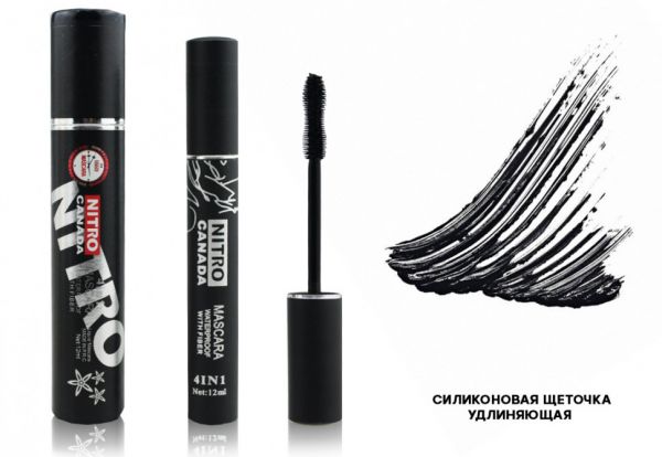 Permanent mascara Nitro Canada Mascara 4 in 1 BLACK